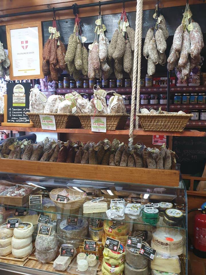 Saucisson et fromage